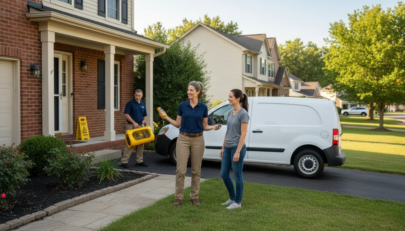 Residential water damage restoration in Harvard, ID